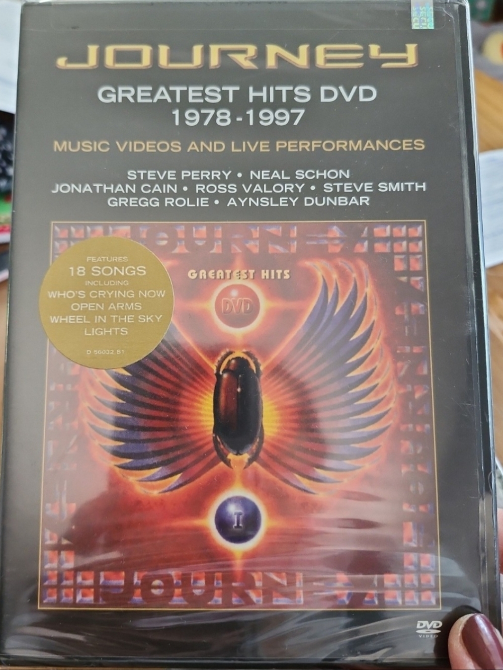 Journey Greatest Hits DVD 1978-1997 - Black & Gold